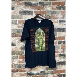 Metallica Vintage Some Kind of Monster T Shirt Mens L Black Shirt Band Vintage